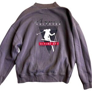 Abercrombie and Fitch Soft AF Fleece Oversized Aspen Colorado Sweatshirt Size M